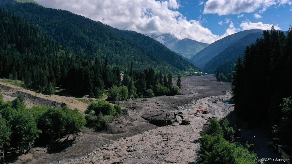 Twee Nederlanders vermist na aardverschuiving Georgië 