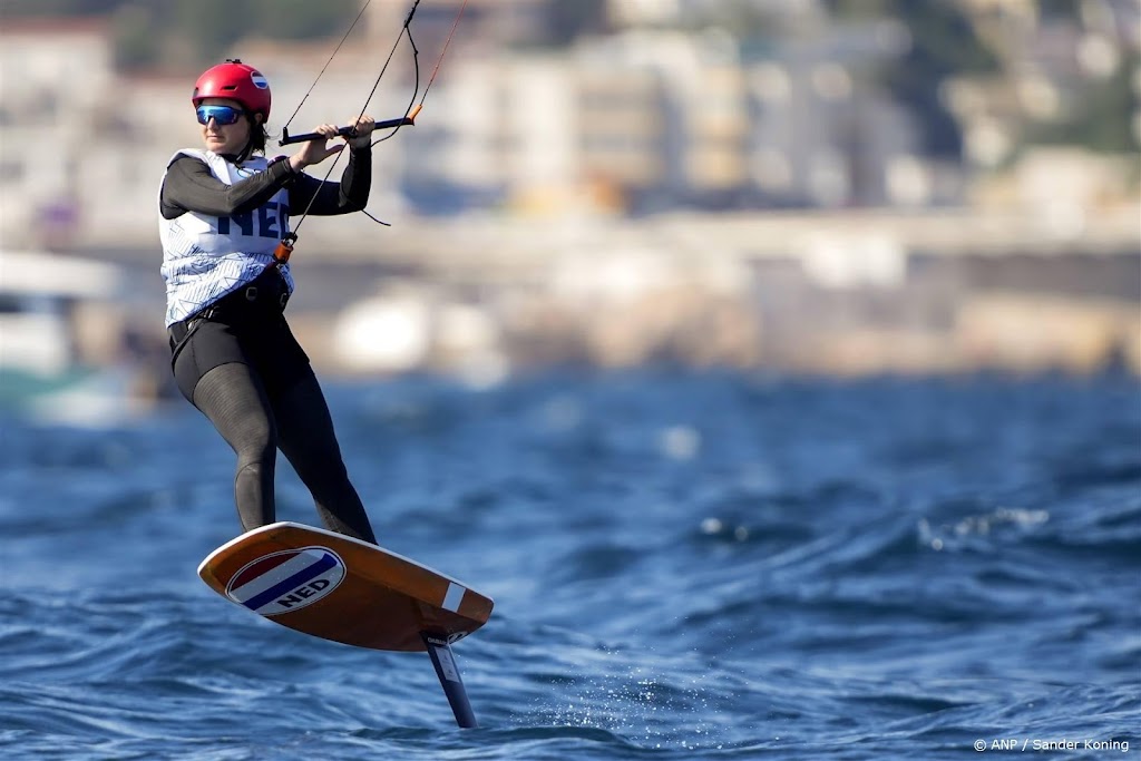 Kitesurfer Lammerts zakt een plaats op Olympische Spelen