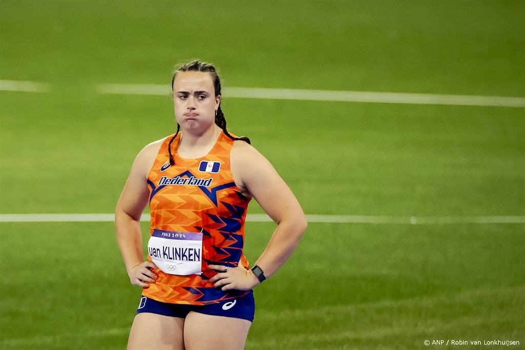 Van Klinken niet in de buurt van medaille discuswerpen