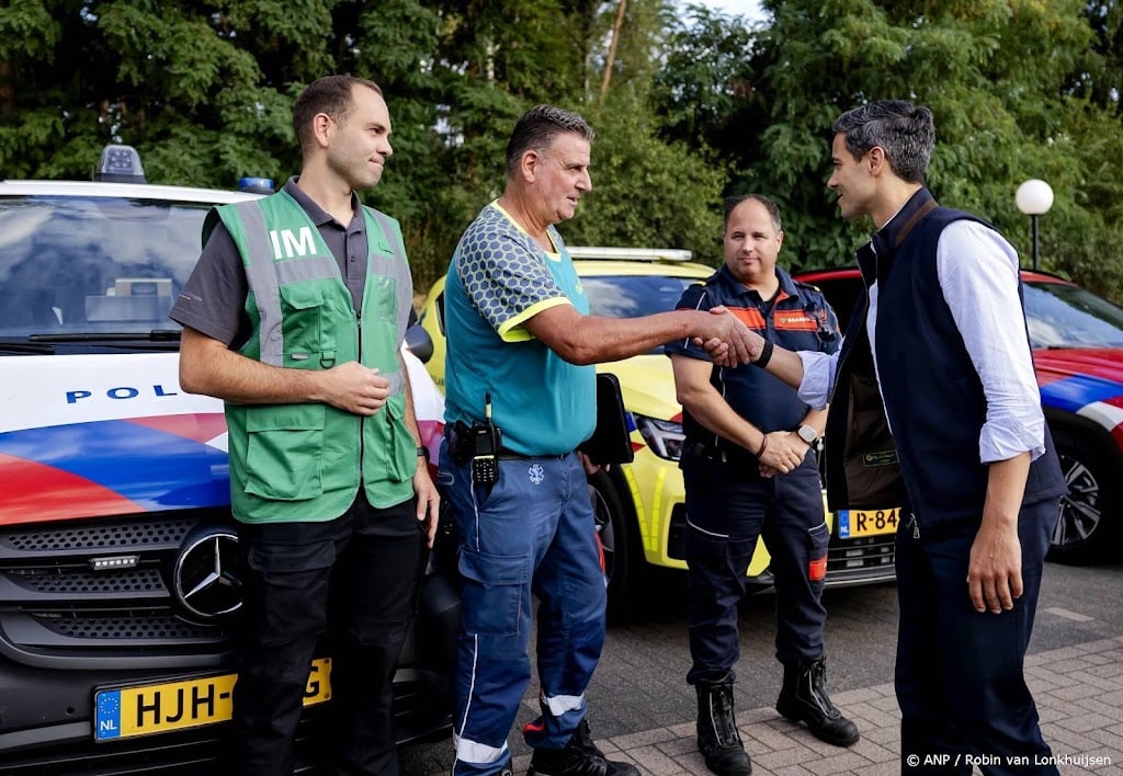 Rob Jetten bezoekt Venray na grote natuurbrand, spreekt dank uit