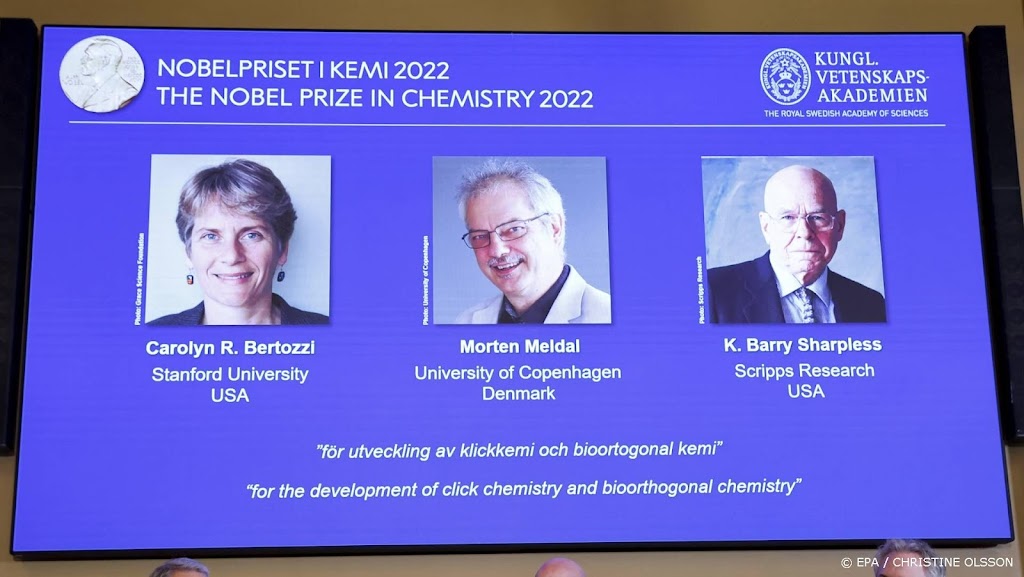 Nobelprijs voor de Scheikunde naar ontdekkers van moleculenbouw