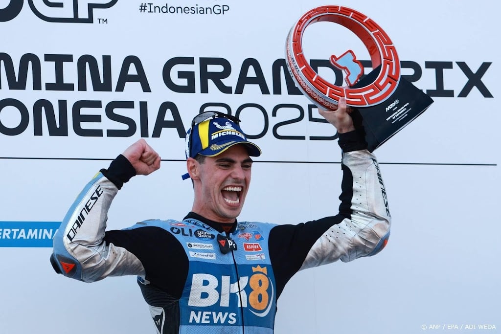 Motorcoureur Aldeguer (20) wint MotoGP in Indonesië  