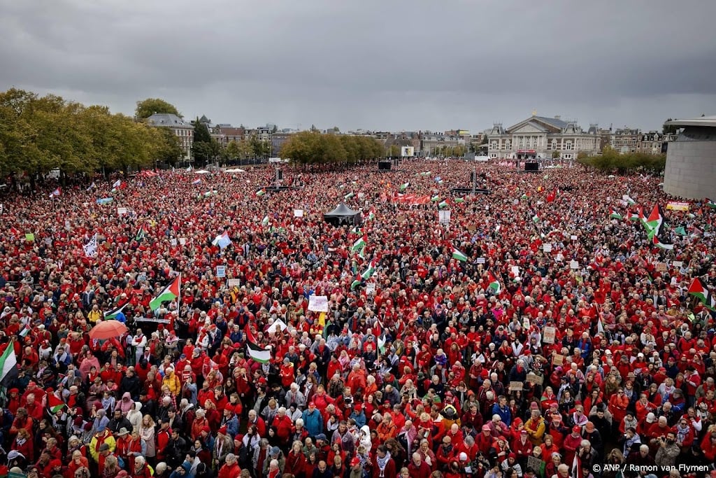Organisatie: 250.000 mensen bij Rode Lijn-protest in Amsterdam