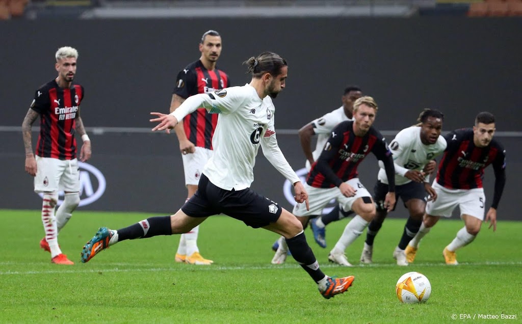 Lille bezorgt opgeleefd AC Milan eerste nederlaag dit seizoen
