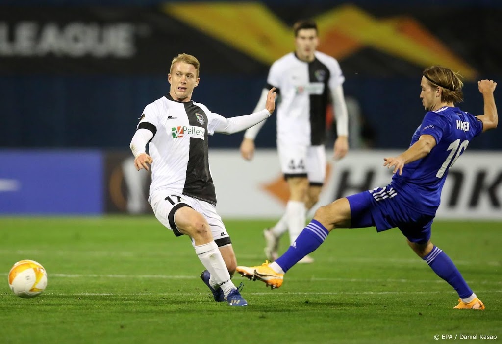 Dinamo Zagreb met 1-0 te sterk voor tien man van Wolfsberger 