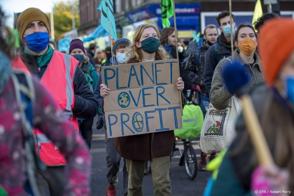 Betogers eisen in Glasgow met mars meer klimaatmaatregelen