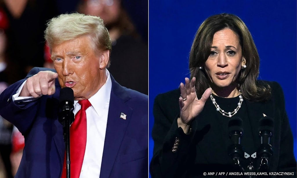 Harris en Trump roepen kiezers via sociale media op te stemmen
