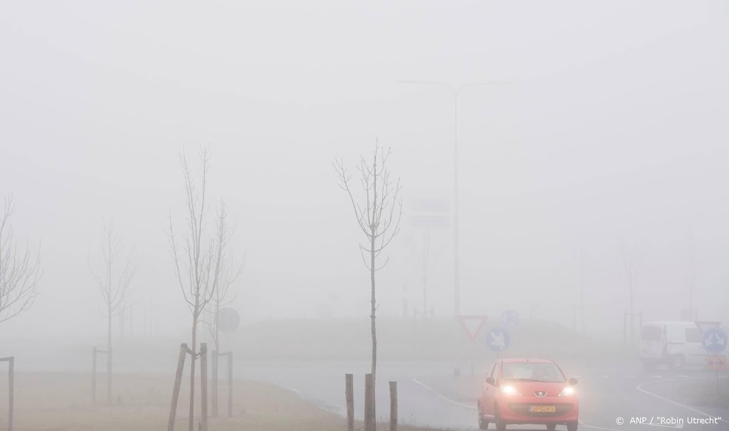 Verkeerswaarschuwing door dichte mist