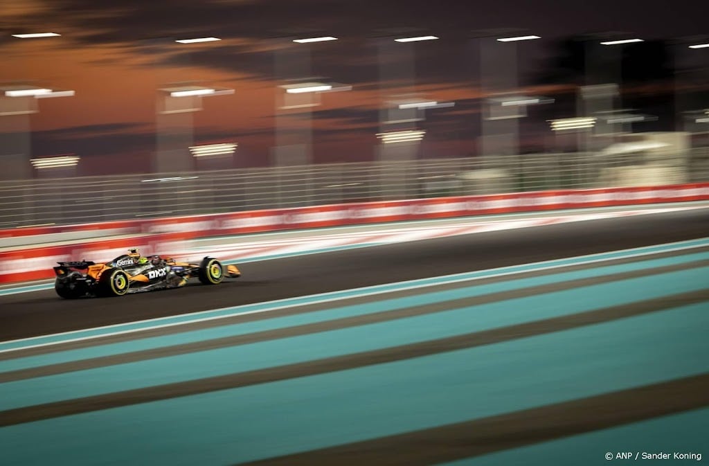 Norris nog niet tevreden na twee snelste trainingen in Abu Dhabi