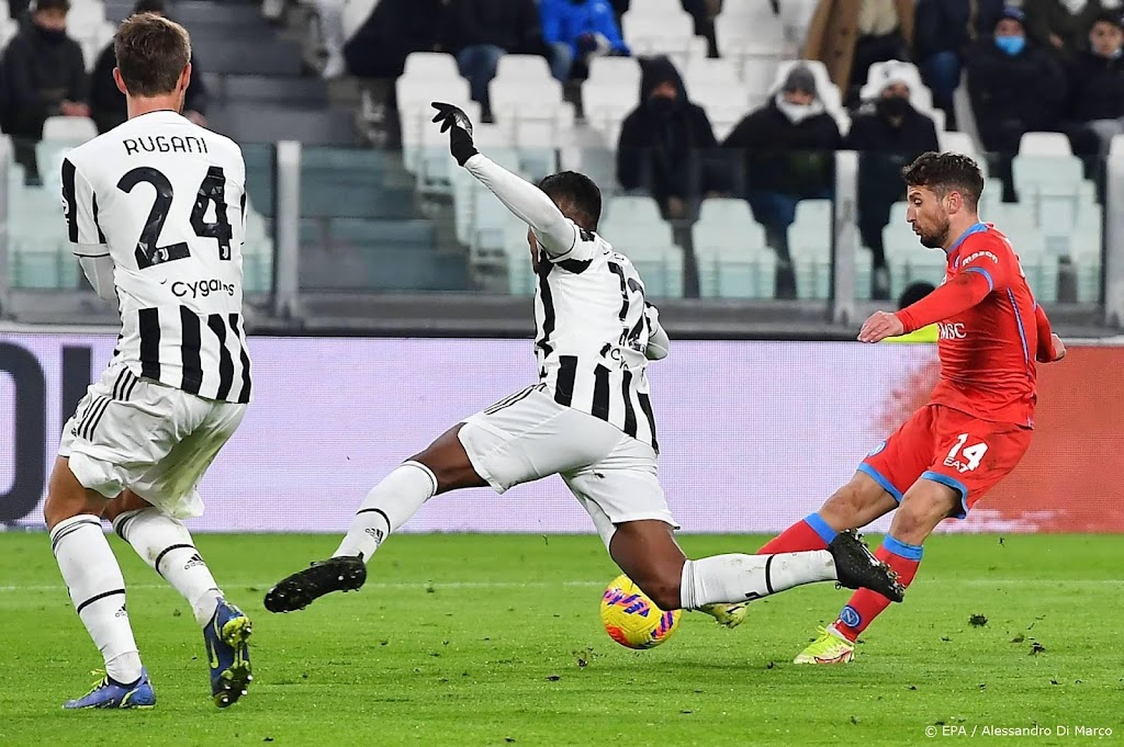 De Ligt blijft met Juventus steken op gelijkspel tegen Napoli 