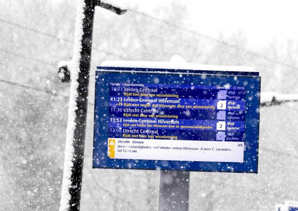 Geen NS-treinverkeer mogelijk door winterweer en IT-storing  