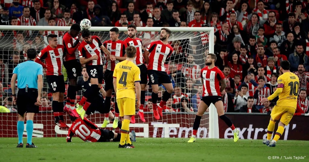Athletic Club schiet Barcelona in blessuretijd uit beker