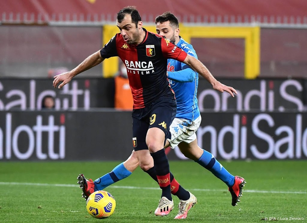 Pandev leidt Genoa langs oude club Napoli