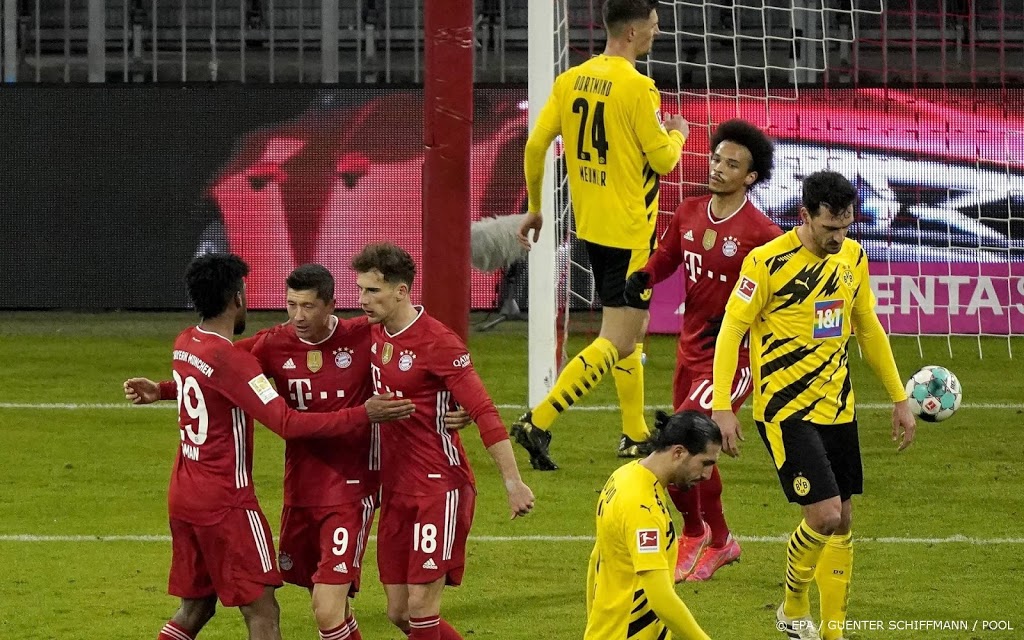 Bayern München verslaat Dortmund in slotfase