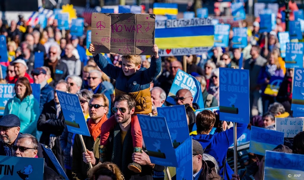 Meerdere demonstraties tegen oorlog in Oekraïne