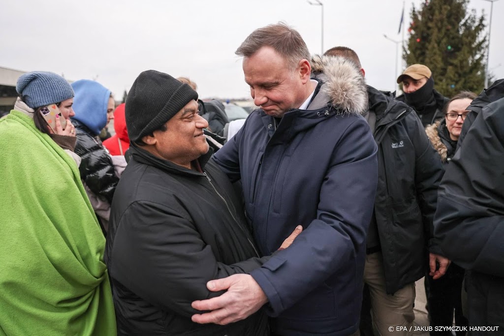 Poolse president neemt Oekraïense vluchtelingen 'in huis'
