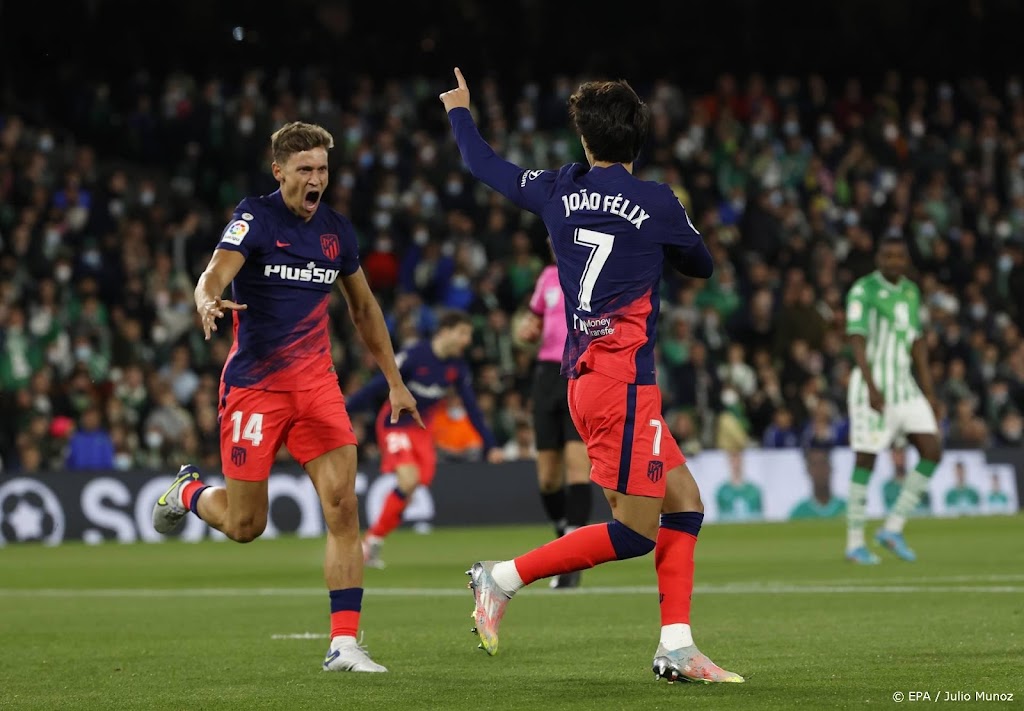 Atlético naar vierde plaats door winst op Betis Sevilla
