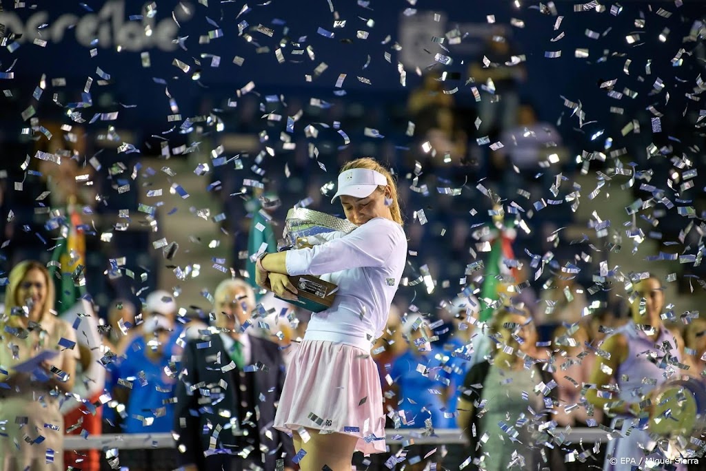 Tennisster Vekic wint in Monterrey na twee jaar weer toernooi