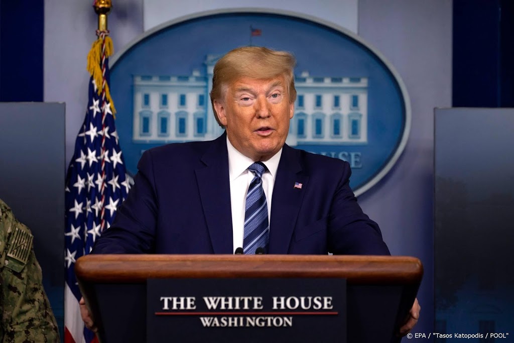 Trump spreekt hoop uit op ''afvlakking''coronavirus