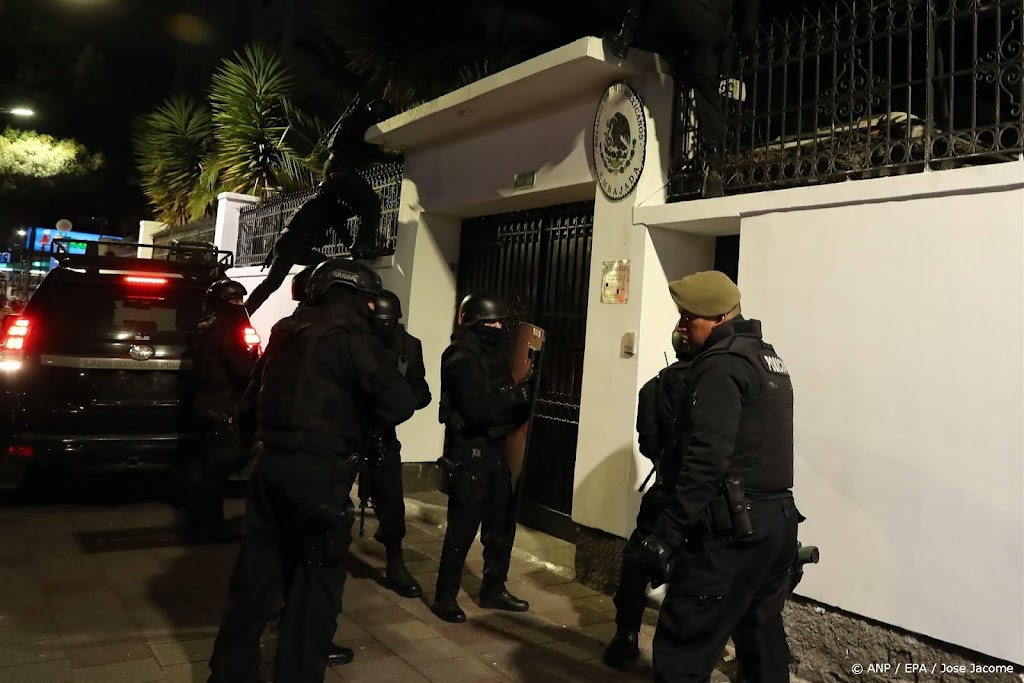 Mexico verbreekt banden met Ecuador na inval op ambassade