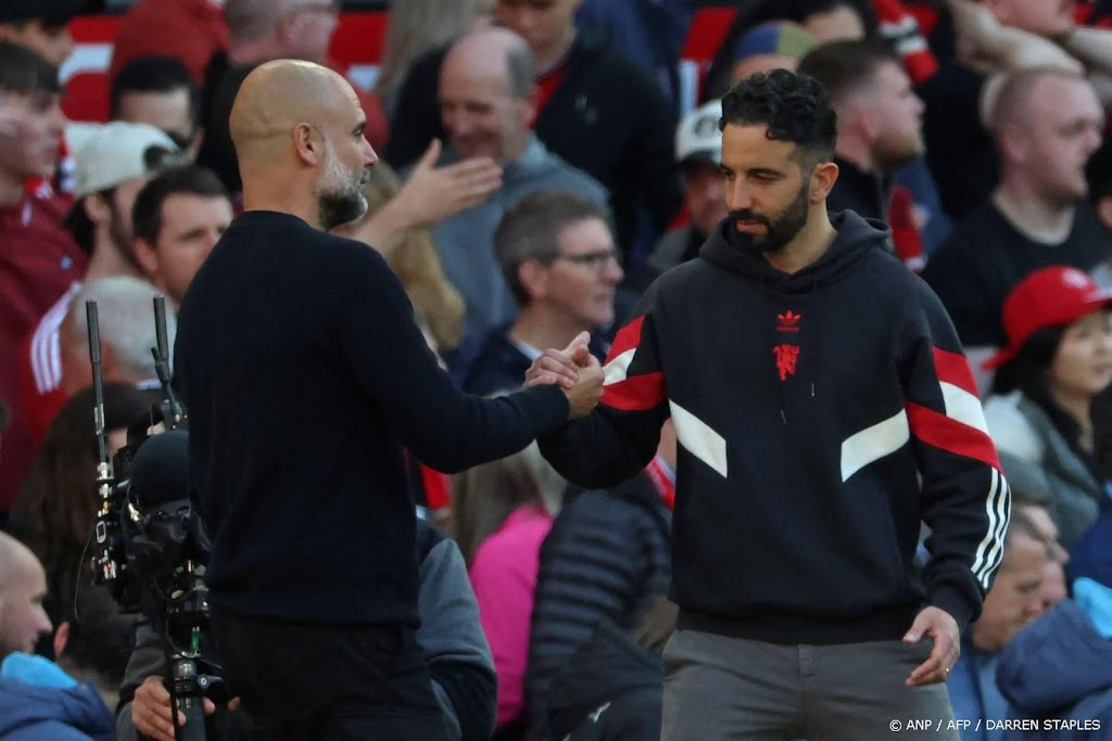 Manchester City speelt gelijk bij United en blijft vijfde