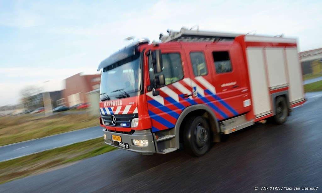 Grote brand in veehouderij in Genemuiden