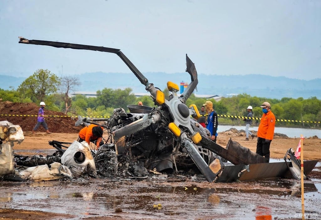 Vier doden en vijf gewonden bij helikoptercrash Indonesië