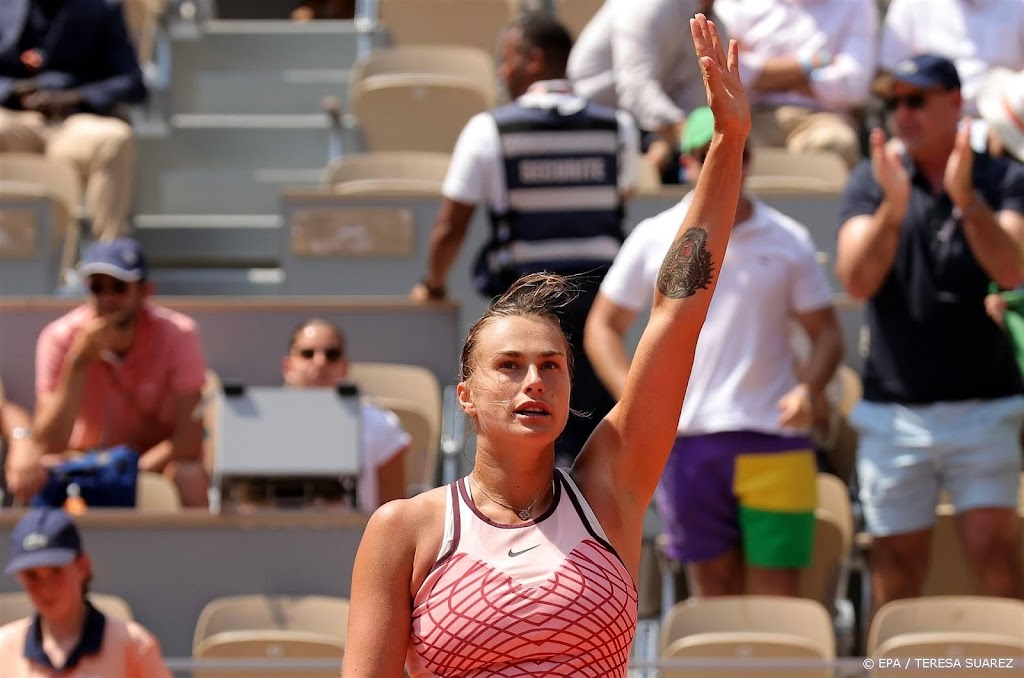 Sabalenka geeft persconferentie en steunt Loekasjenko nú niet
