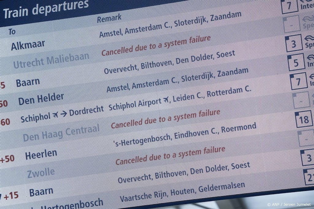 Treinreizigers merken nog naweeën van treinstoring Utrecht