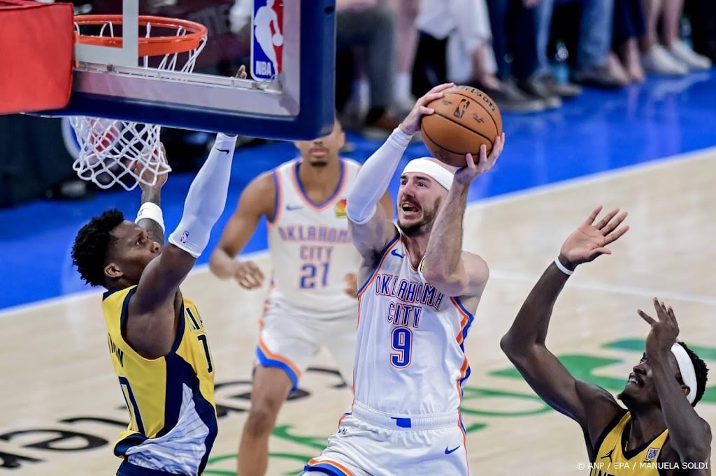 Basketballers Pacers winnen eerste duel finale in laatste seconde