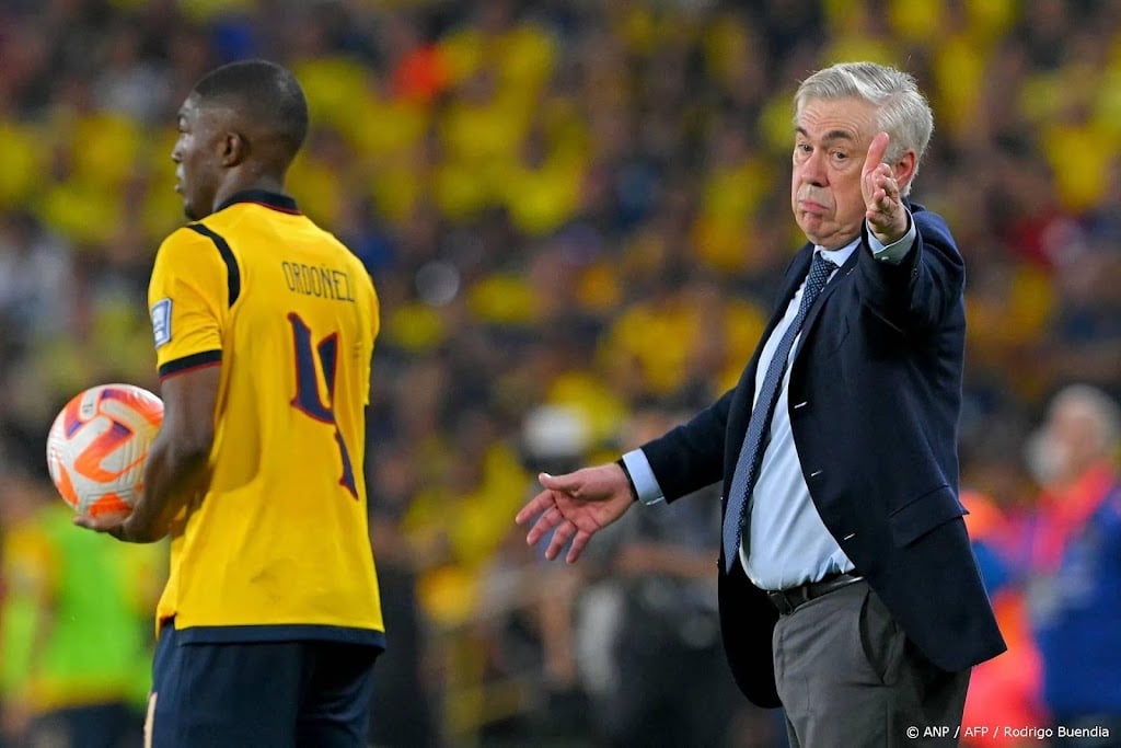 Bondscoach Ancelotti van Brazilië debuteert met 0-0 tegen Ecuador