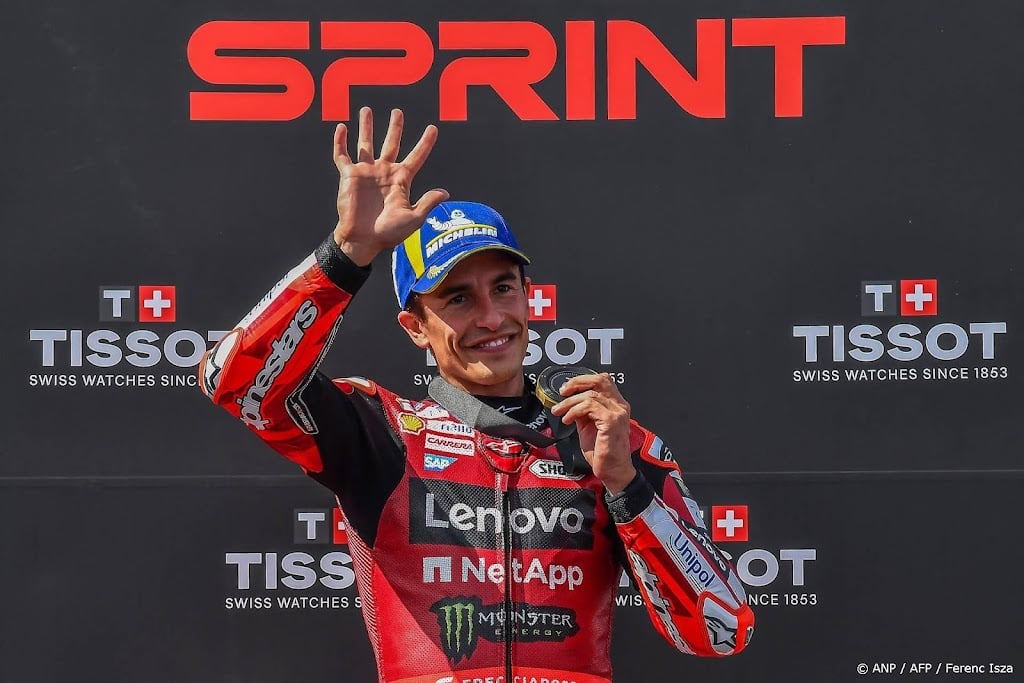 Motorcoureur Márquez wint sprintrace in Grote Prijs van Hongarije