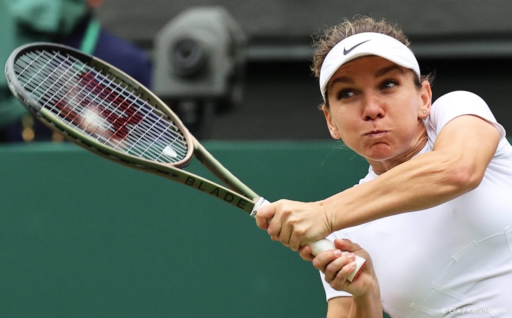 Halep verslaat ook Anisimova in twee sets op Wimbledon
