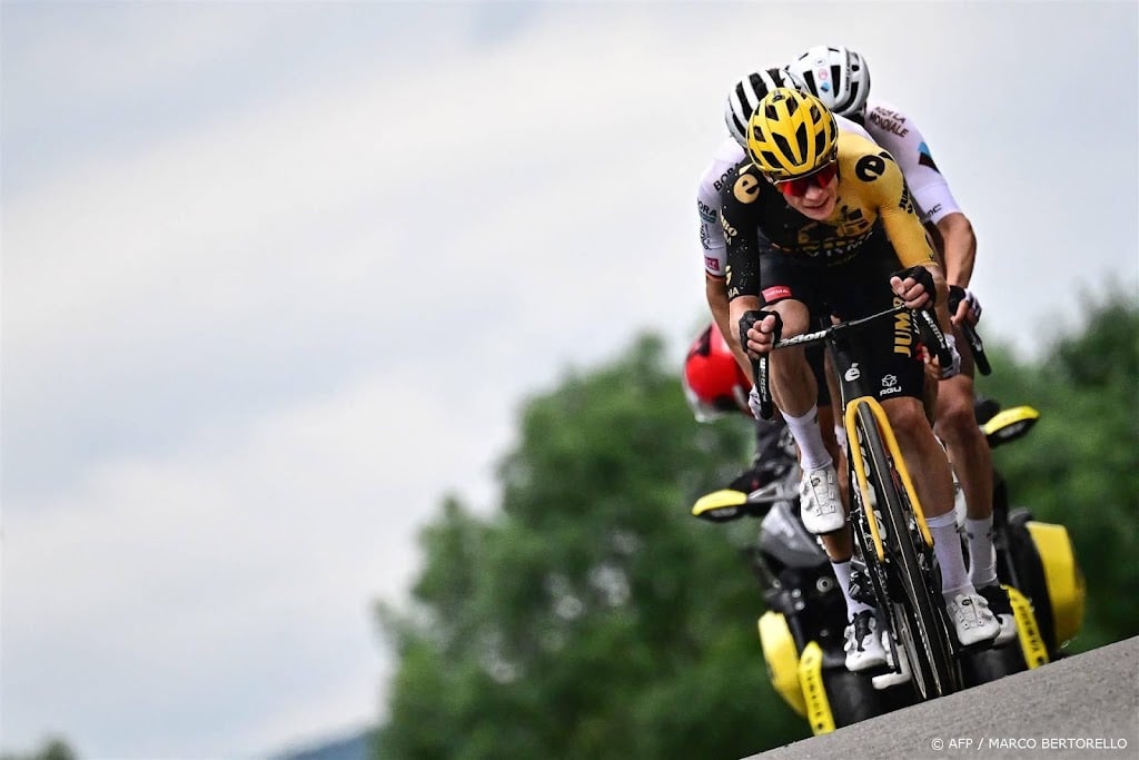 Eerste aankomst bergop in Tour de France