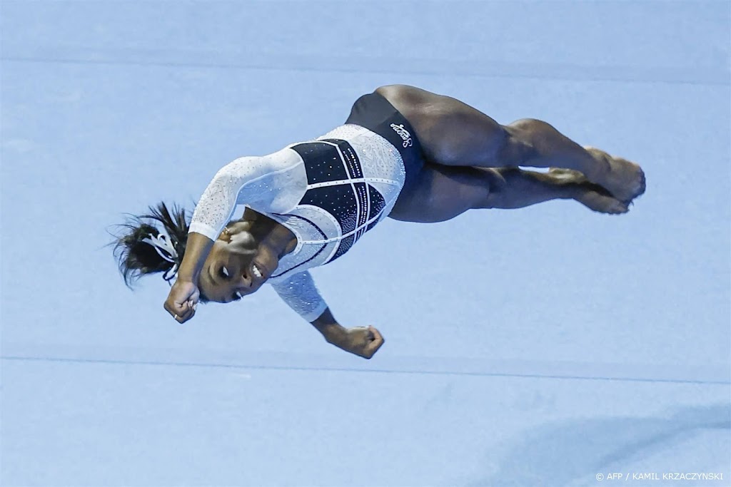 Turnkampioene Biles kent succesvolle rentree na pauze van 2 jaar