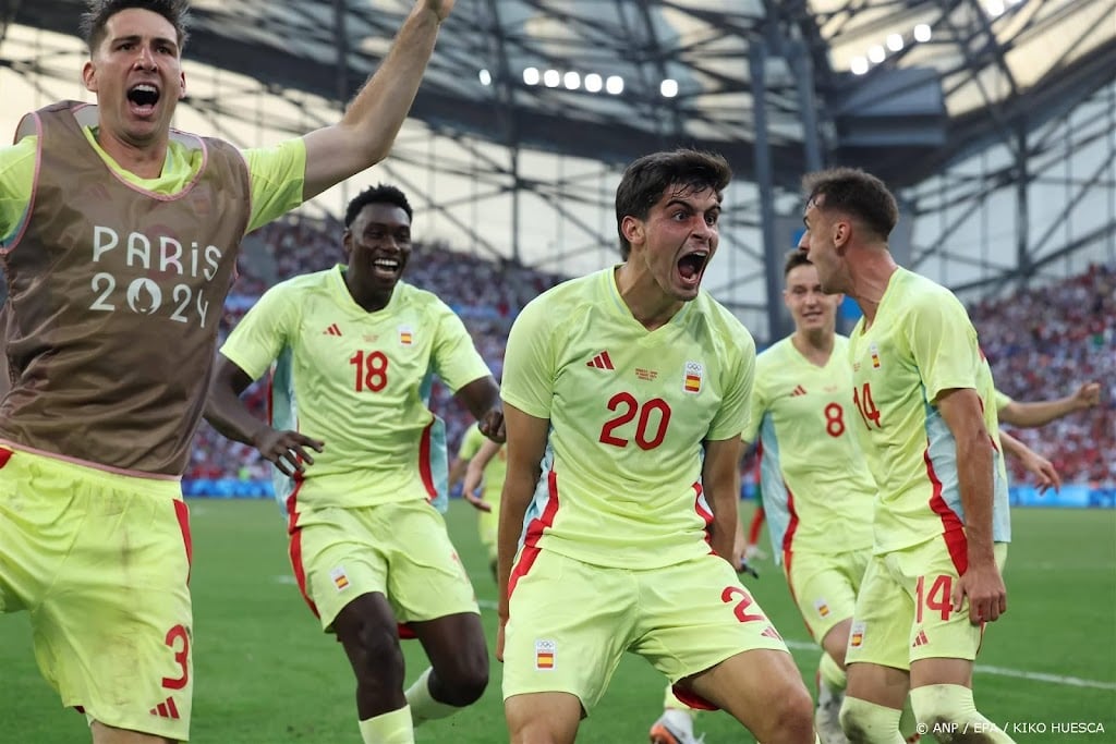 Spanje naar olympische voetbalfinale na zege op Marokko