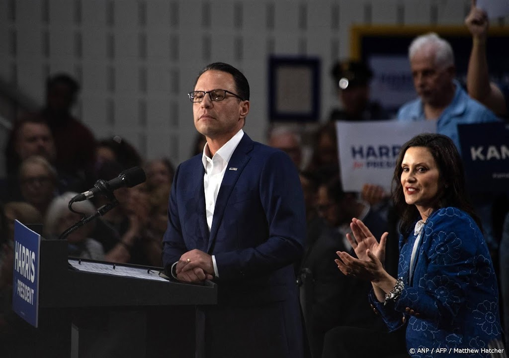 Afgevallen running mate Shapiro spreekt steun uit voor Walz