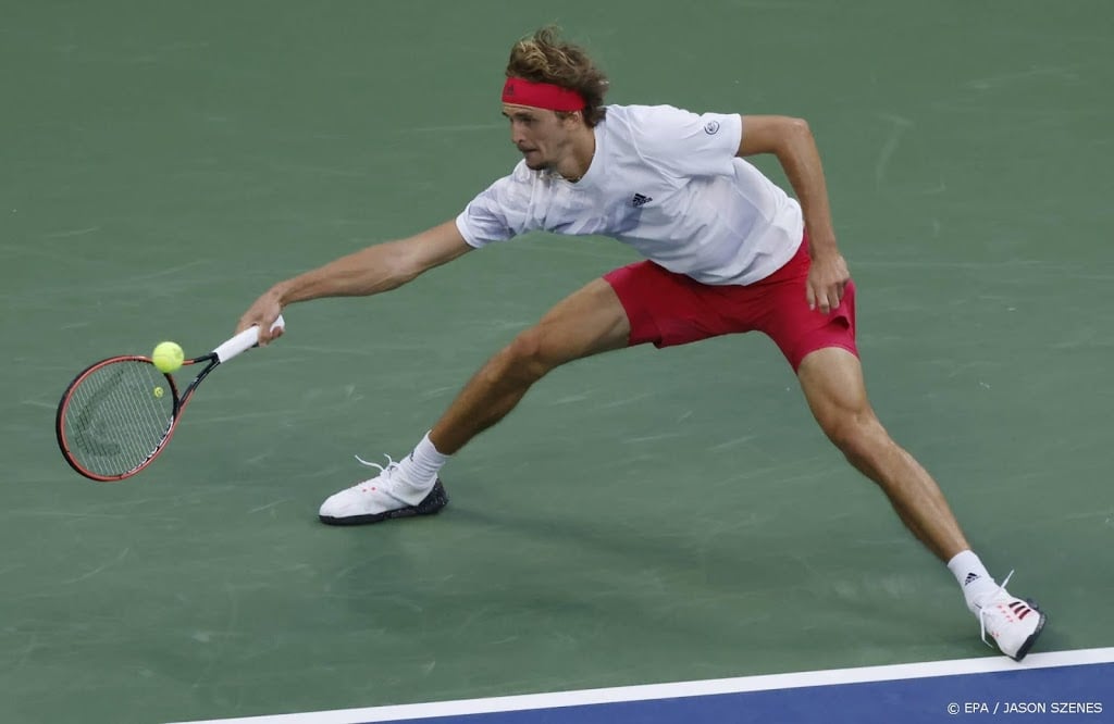 Tennisser Zverev bereikt eenvoudig kwartfinales US Open