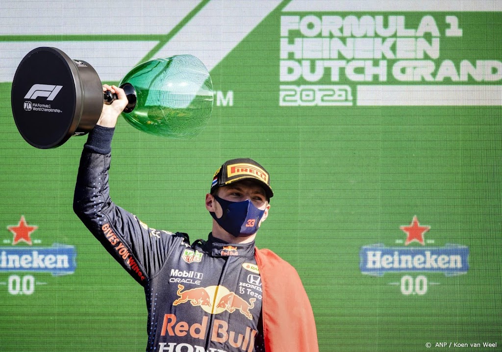 Bijna 3 miljoen tv-kijkers zien overwinning Max Verstappen