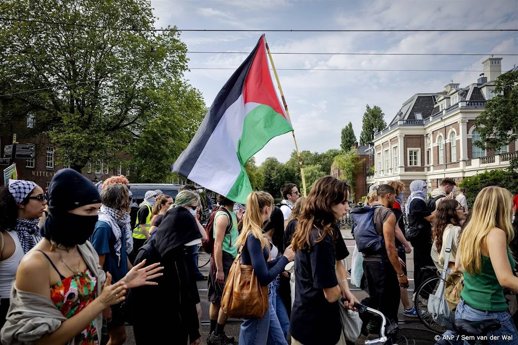 Pro-Palestijnse demonstratie ten einde, maar gemaskerden blijven