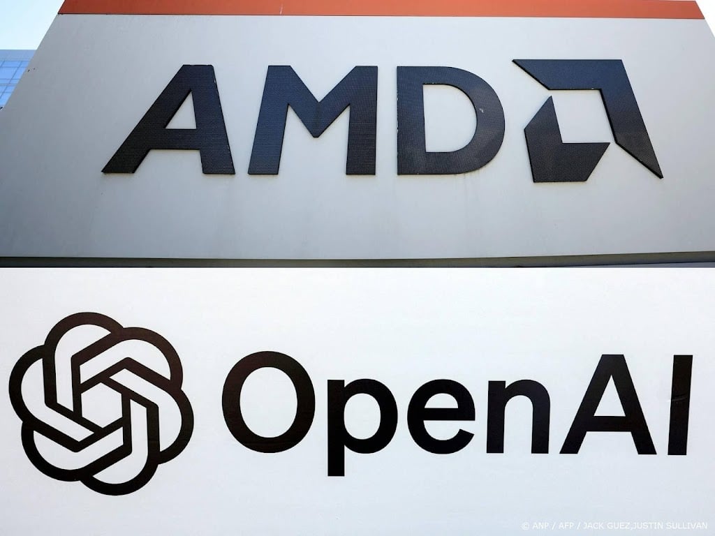 Chipbedrijf AMD eindigt fors hoger op Wall Street na OpenAI-deal