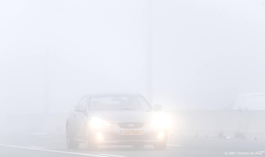 Code geel om dichte mist in zuidwesten