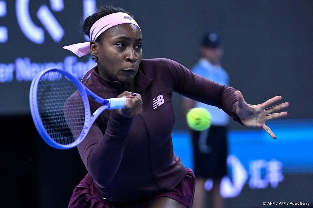 Gauff hekelt onlineracisme na overspelen punt tegen Chinese Sun