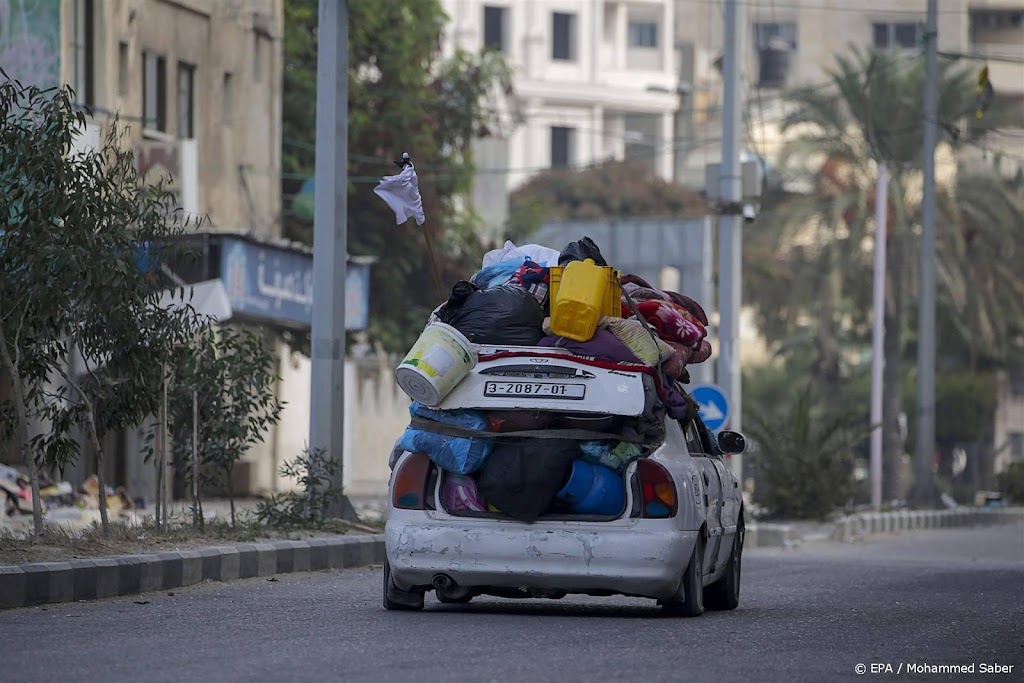 Israël opent weer vluchtroute naar zuiden van Gazastrook