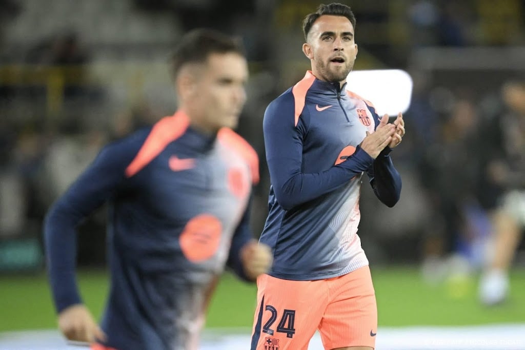 Verdediger García van FC Barcelona breekt neus in Brugge