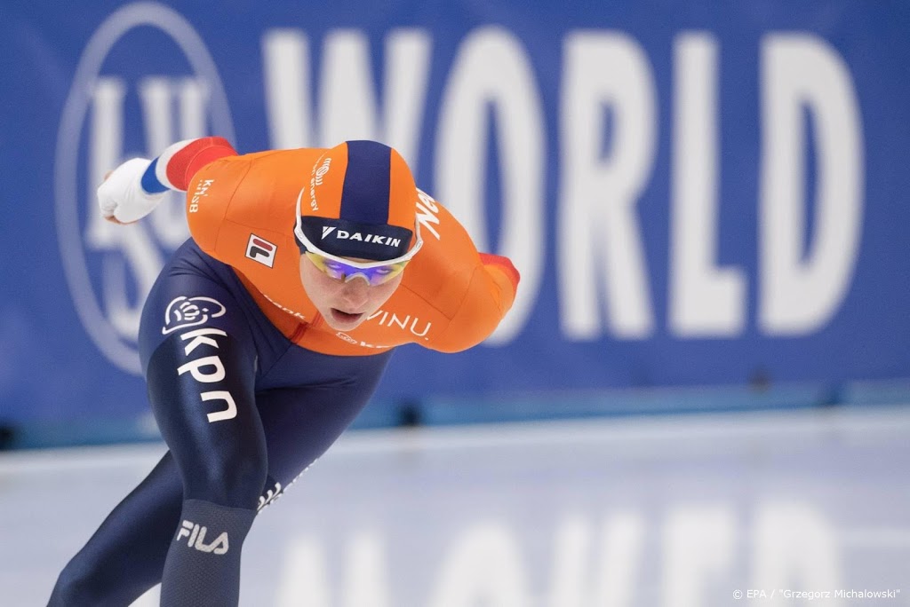Schaatsster Visser grijpt mis, goud Blondin
