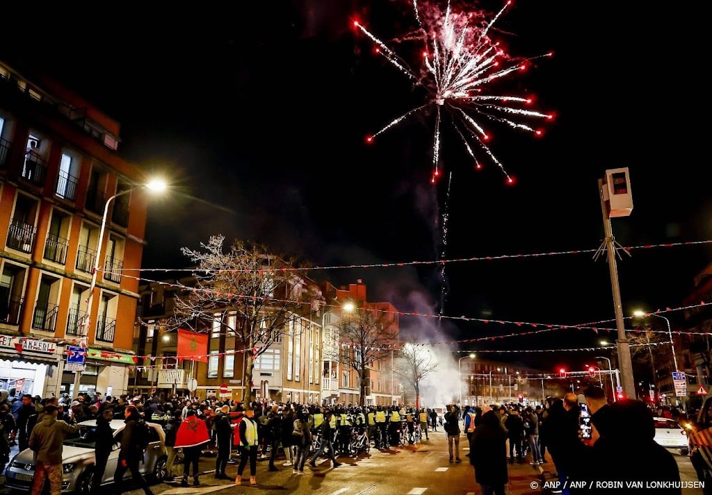 Feest barst los in grote steden na winst Marokko