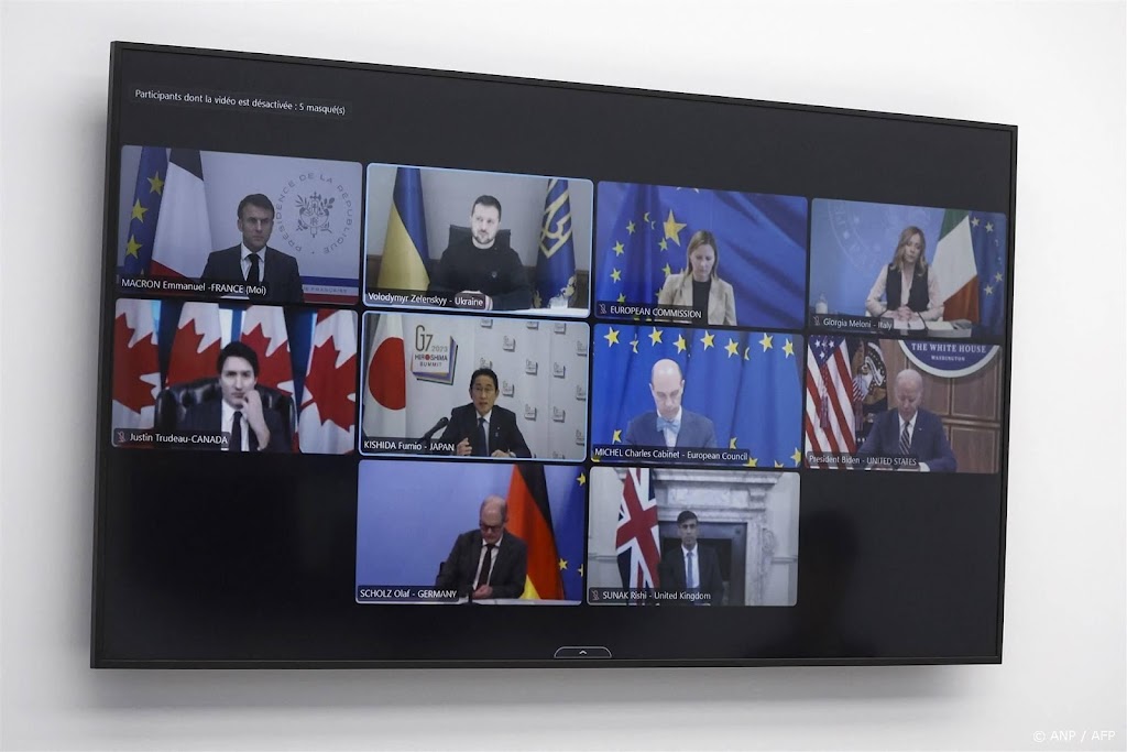 Zelensky aan G7: Rusland rekent erop dat steun Oekraïne instort
