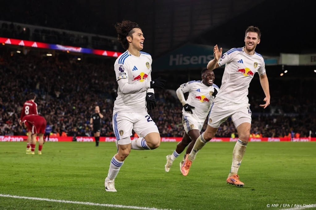 Liverpool lijdt na late tegengoal ook puntenverlies tegen Leeds
