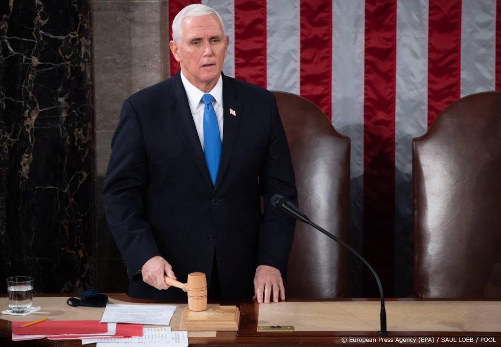 Vicepresident Pence bekrachtigt verkiezingswinst Joe Biden 